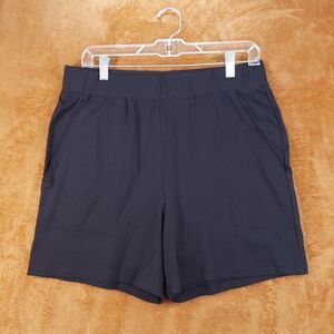 LUNYA Mens Sleep Shorts Medium Black Pull On Pockets COOL EVERY DAY Lahgo 5"